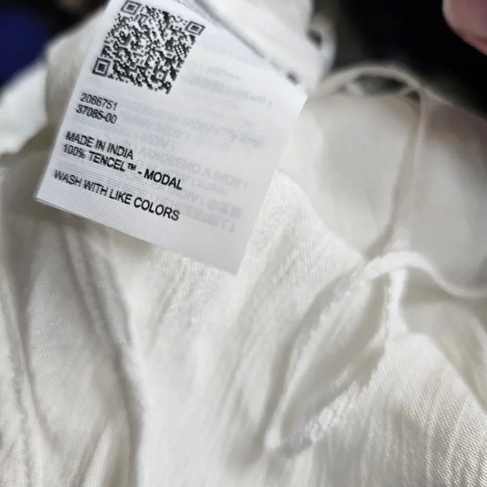 PRANA Jumpsuit Women Size Small White Wide Leg Lightweight Stretch Travel Cruise - Picture 12 of 12